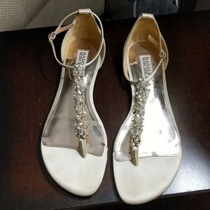 Badgley Mischka Ivory Sandals